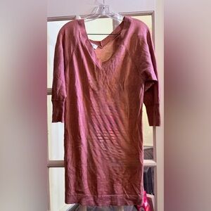 LOFT Women's Long Sleeve Dress - Rosewood